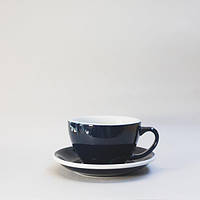 Чашка и блюдце для латте Loveramics Egg Café Latte Cup & Saucer (Denim) (300 мл)