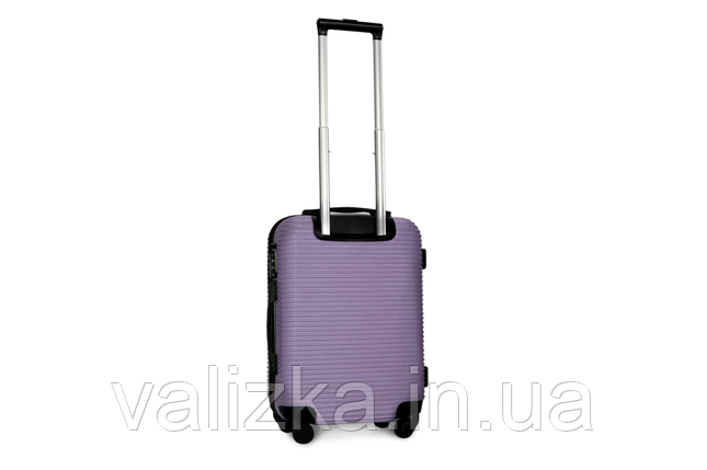 Пластиковий чемодан на 4-х колесах Fly ручна поклажа, розмір S фіолетовий, фото 2