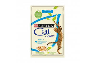 Вологий корм для котів Cat Chow Adult (Кет Чау лосось і зелений горошок в желе), 85г.