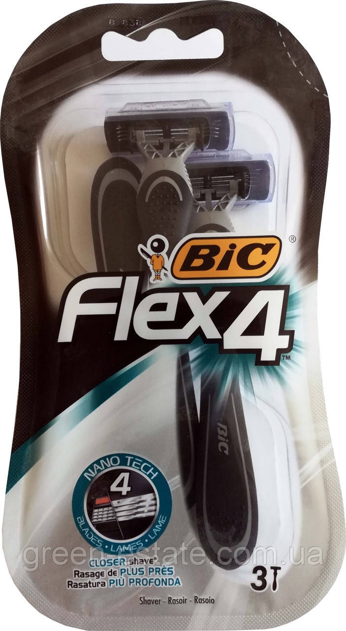 Станки для гоління Bic Flex Nano Tech 3 шт.