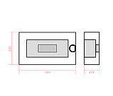 Бокс модульний для зовнішньої установки на 2-6 модулів 145х189х104, фото 2