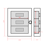 Бокс модульний для зовнішньої установки на 36 модулів 323х448х101, фото 2