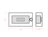 Бокс модульний для внутрішньої установки на 12 модулів 211х314х100, фото 2