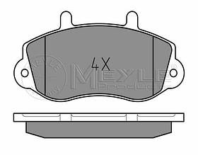 Meyle 025 233 0218 Колодки гальмівні передні Renault Master, Opel Movano