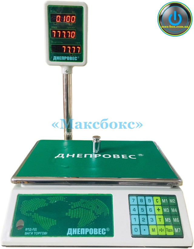 Весы электронные с поверкой 30 кг Днепровес