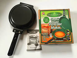 Подвійна сковорода для млинців та панкейків Flip Jack Pancake Maker, млинниця Orgreenic