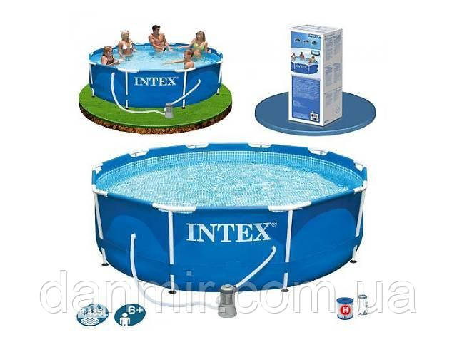 Басейн каркасний Intex 305 х 76 см з фільтром (26702NP)