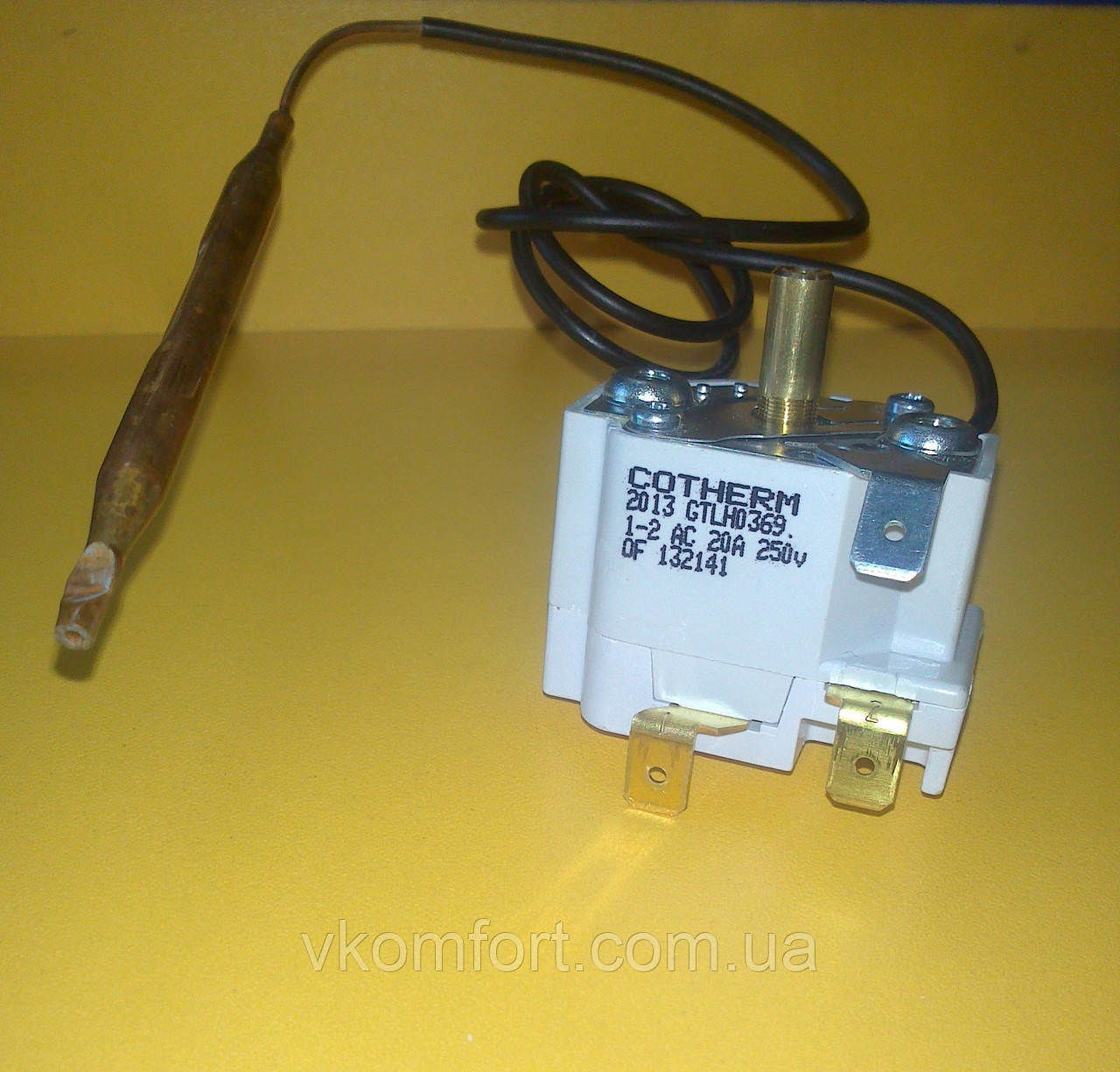 Термостат регулювання темп. електробойлера GALMET механічний (40-140литр.), фото 1