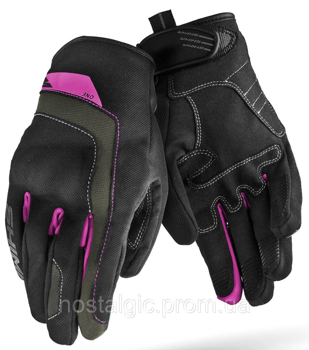 Мотоперчатки SHIMA ONE black LADY pink