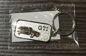 Оригінальний металевий брелок Volkswagen GTI 3D-Keyring, Silver (5KA087010)