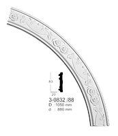 Дуга настенная Classic Home 3-0832/88 (d:880) ,лепной декор из полиуретана.