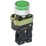 Кнопка XB2-BW3361 lay5 с подсветкой зеленая 1НО TechnoSystems