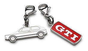 Оригінальний набір з двох брелоків для ключів Volkswagen GTI Keyring Set (5KA050850)