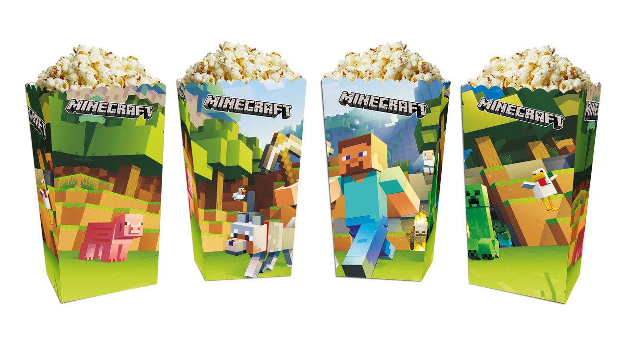 Коробки для попкорну "Minecraft" Майнкрафт В пак. 5 шт.