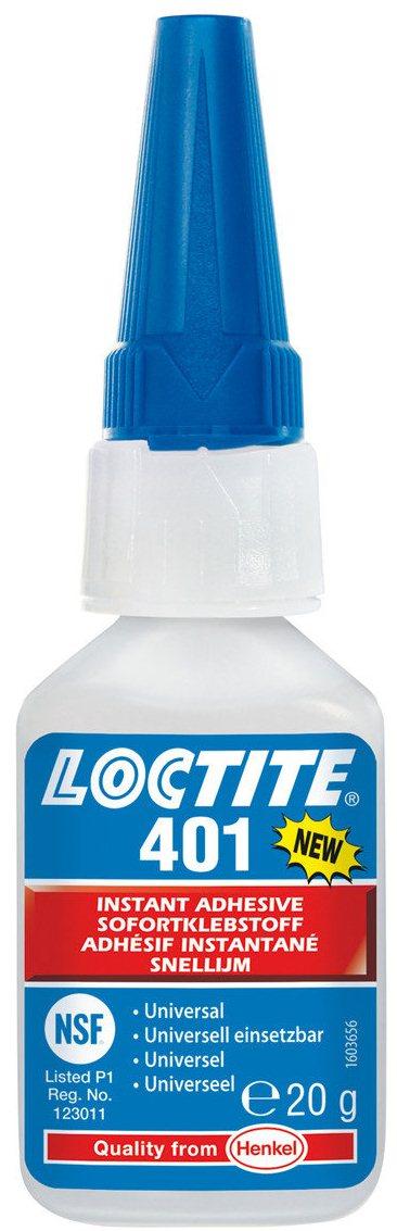 Клей цианоакрилатный моментальний Loctite 401, 20 гр