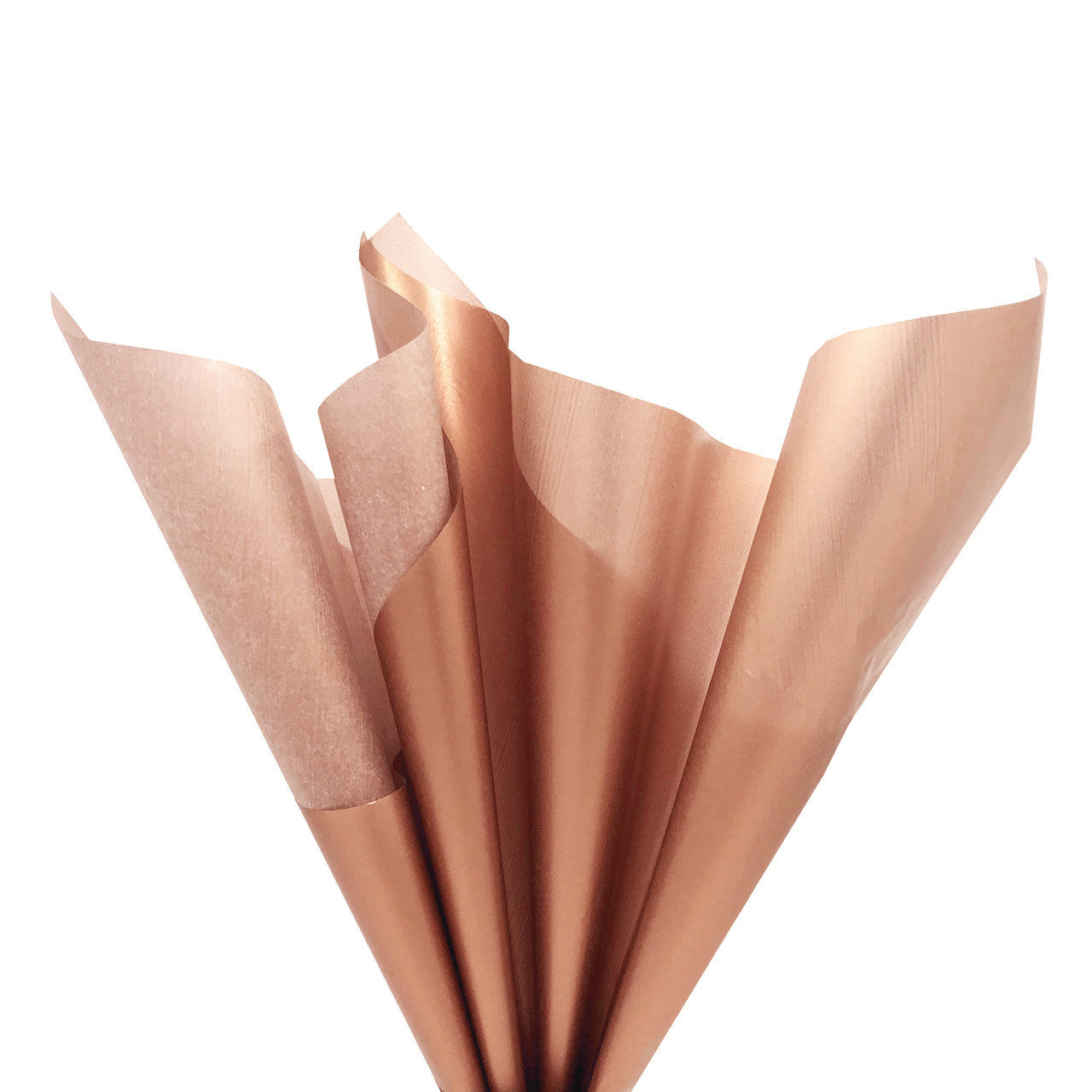 Папір тиш'ю рожеве золото (металевізована з одного боку), фото 1