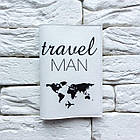 Обкладинка для паспорта Travel man 3 (білий), фото 3