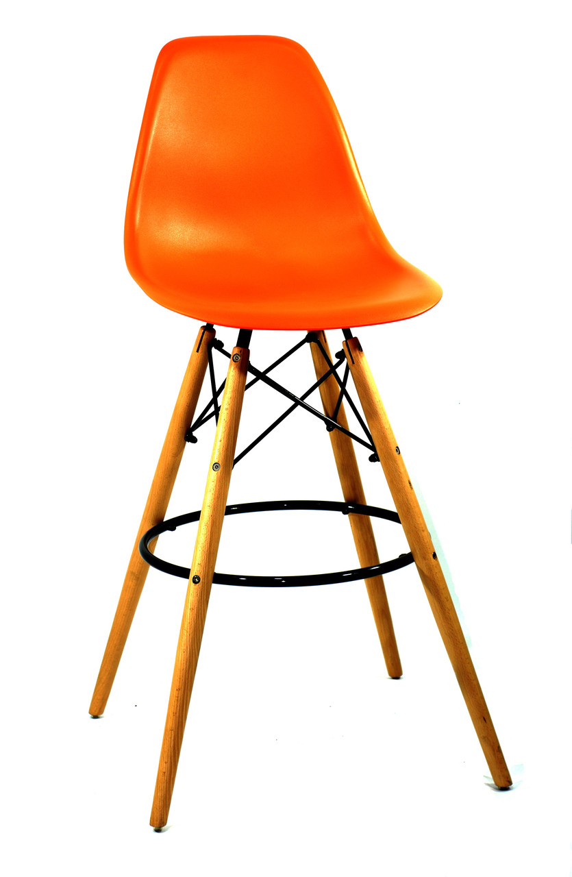 Полубарный стілець Nik Eames, помаранчевий