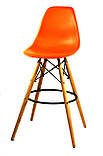Полубарный стілець Nik Eames, помаранчевий, фото 2