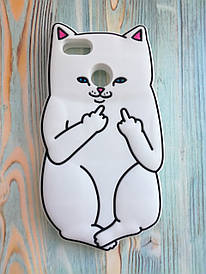 Гумовий об'ємний 3D чохол для Huawei Y6 Pro 2017 / P9 lite mini Кіт