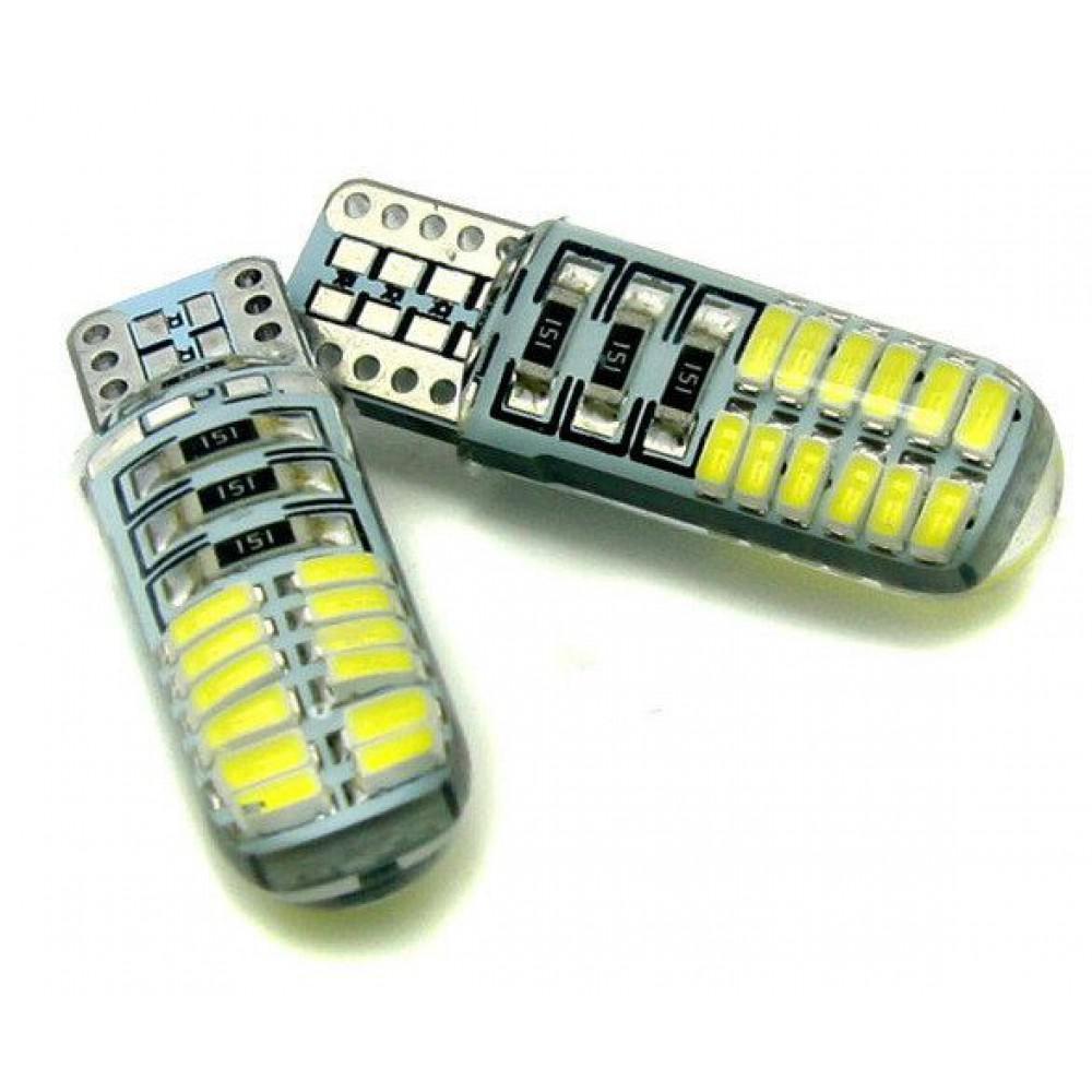 LED лампи Idial 478 T10 W5W 3014 24SMD/200LM 6000K 12V (2шт)