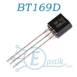 BT169D тиристор 400В 0.8А TO92