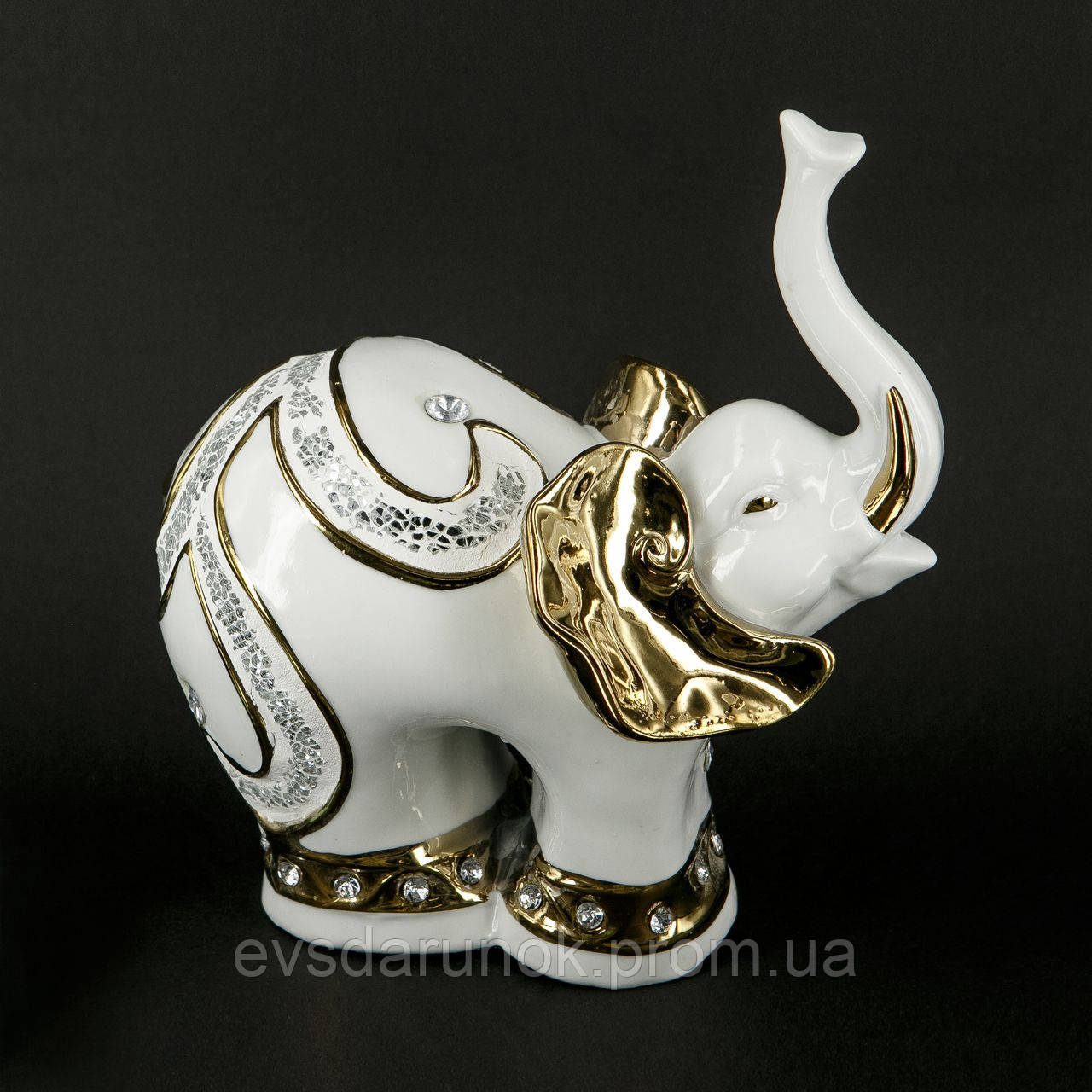 Статуетка слона з білої порцеляни HYS21376J