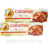 Кальмар шматочками в американському соусі Hacendado Calamar en salsa americana 240 г (3x80 г)