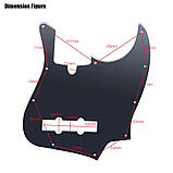 Пікгард для бас-гітари Fender Jazz Bass янтарний, фото 8