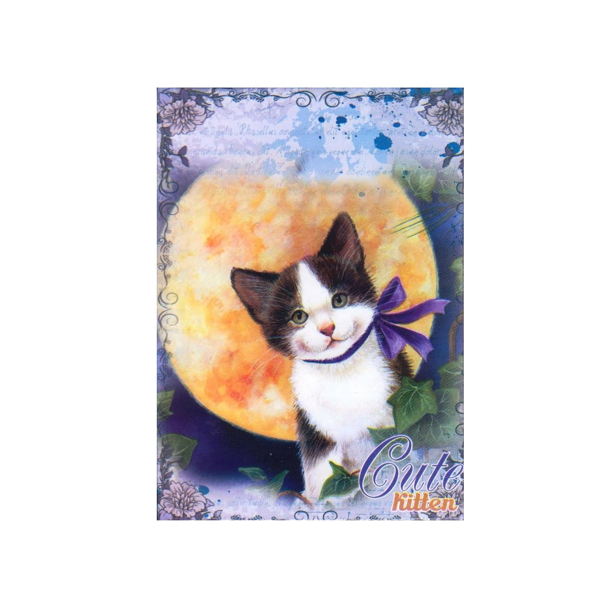 Блокнот А6 тверда обкладинка, 48 арк. "Cute kitten"