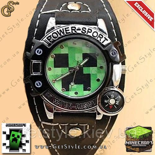 Наручний годинник MineCraft — "Creeper Watch" — водонепроникний!