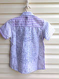 Сорочка з коротким рукавом на хлопчиків 128,152,164 зросту, фото 2
