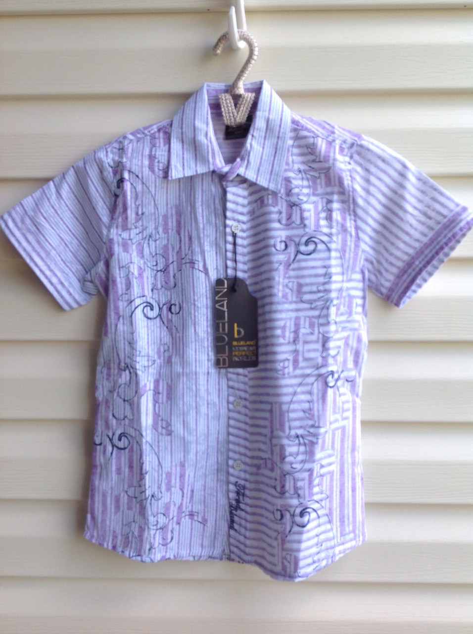 Сорочка з коротким рукавом на хлопчиків 128,152,164 зросту, фото 1