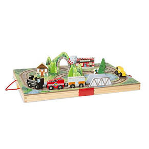 Дерев'яний футляр Melissa&Doug Залізниця, фото 1