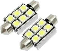 LED-лампи Idial 449 C5W T10 6Led 5050 SMD CAN (2шт)