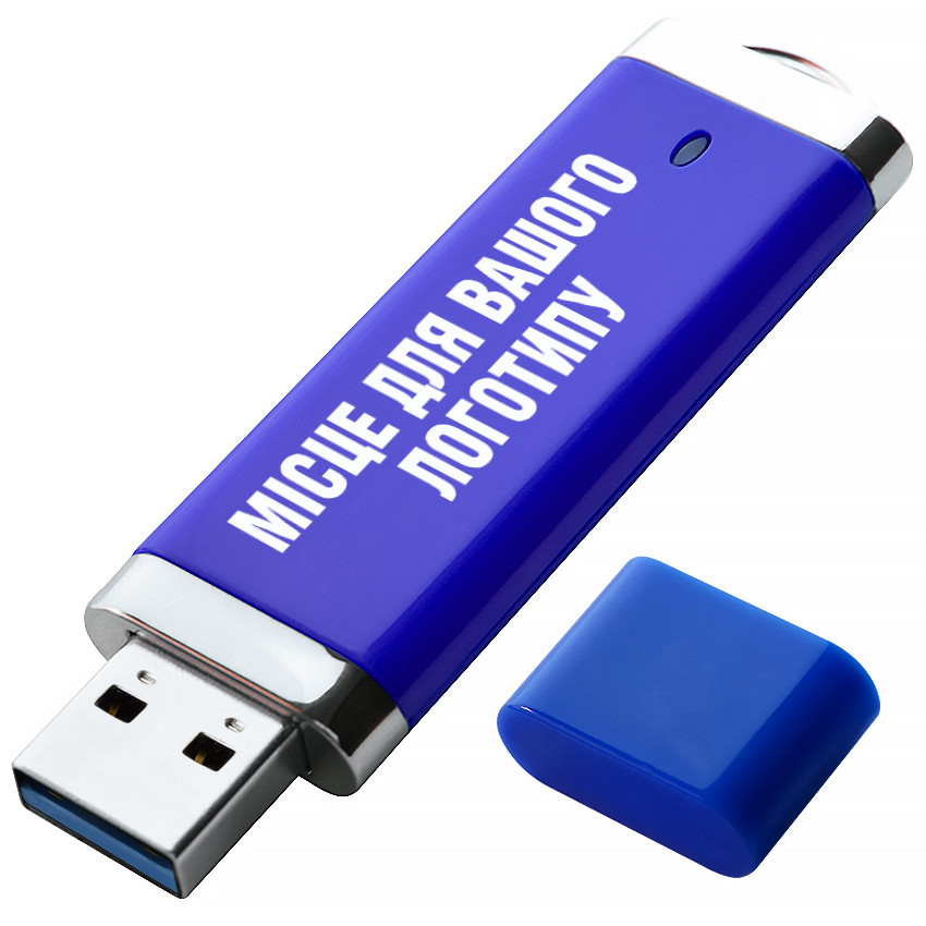 USB 3.0 Флеш накопичувач USB 64ГБ СИНІЙ (під нанесення) 0707-1-3.0-64GB | Юсб флешка