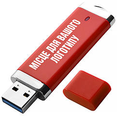 USB 3.0 Флеш накопичувач USB 16ГБ ЧЕРВОНИЙ (під нанесення) 0707-4-3.0-16GB | Юсб флешка