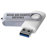 USB 3.0 Флеш накопитель USB 16ГБ БЕЛЫЙ (под нанесение) 0801-4-3.0-16GB | Юсб флешка