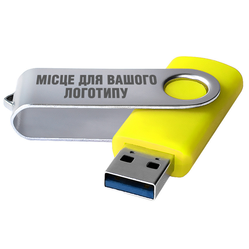 USB 3.0 Флеш накопичувач USB 64ГБ ЖОВТИЙ (під нанесення) 0801-5-3.0-64GB | Юсб флешка