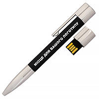 USB Флеш накопитель РУЧКА 16ГБ ЧЕРНЫЙ (под нанесение) 1133-2-16GB | Юсб флешка