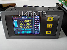 Тестер ємності акумуляторів (заряд/розряд) / 0-300 А, 0-100 В / Вольтметр / Амперметр / Ватметр / Wi-Fi/USB