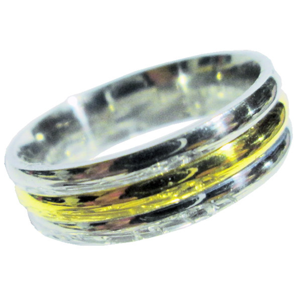 Обручку 6 мм під Золото Довге життя, з Нержавіючої Сталі розм 17,18,19,20,21, Біжутерія, фото 1