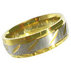 Обручку 6 мм під Золото Комбіноване, з Нержавіючої Сталі р 19,20,21, фото 5
