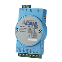 Модуль Modbus TCP с 4 изолированными каналами аналогового вывода