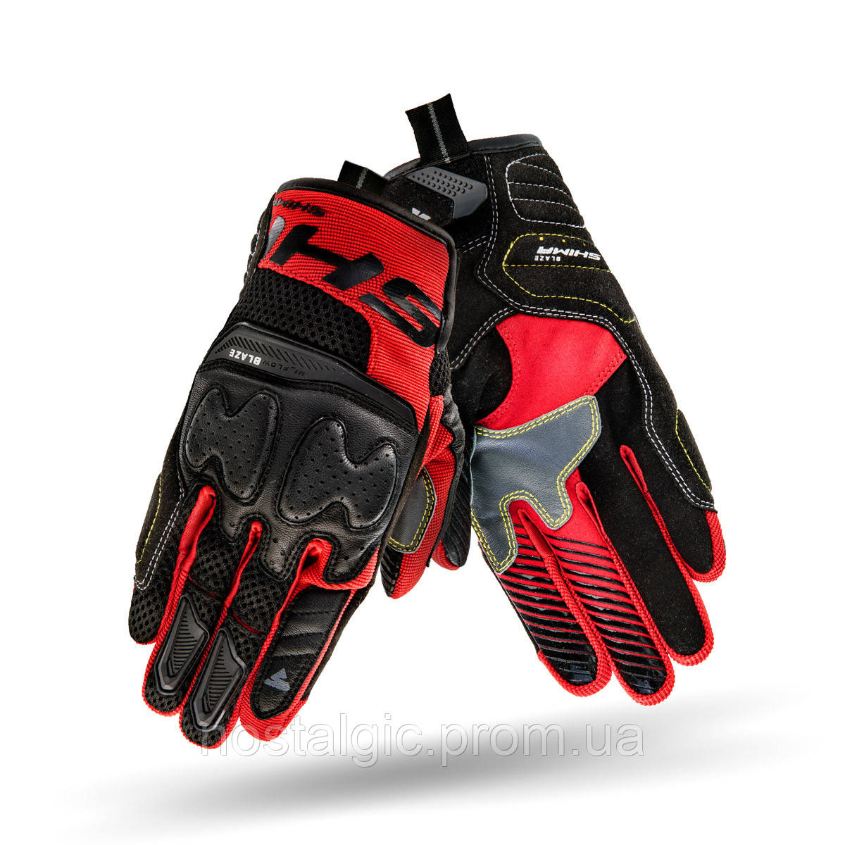 Мотоперчатки SHIMA BLAZE black red