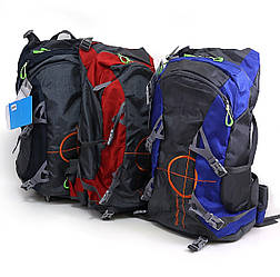 Ранець туристичний 1887 "NF" 3 відділення, дощовий чохол 50*30*14см, каркас. спина