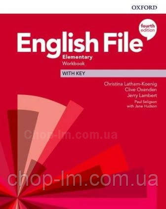 English File Fourth Edition Elementary Workbook with key / Робочий зошит