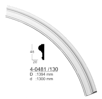 Дуга настінна Classic Home 4-0481/130 (d:1300) ,ліпний декор з поліуретану.