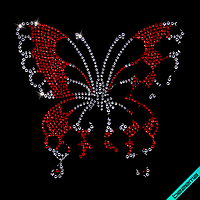 Рисунки на текстильные изделия Бабочка (Стекло,2мм-бел.,2мм-роз.,3мм-роз.,4мм-роз.,4мм-бел)