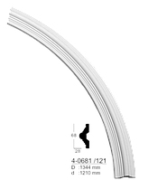 Дуга настенная Classic Home 4-0681/121 (d:1210) ,лепной декор из полиуретана.